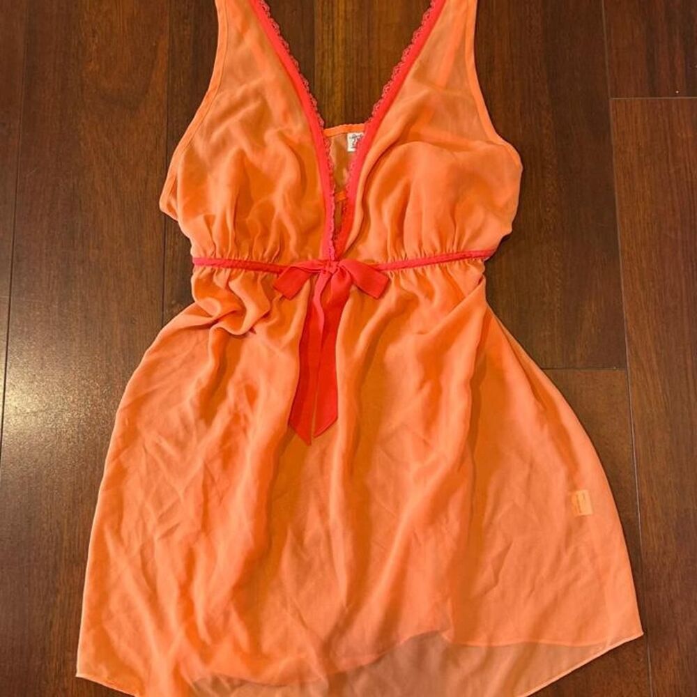 Unbranded Women's Orange and Pink Dress